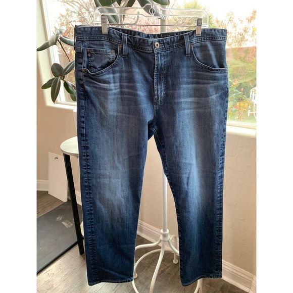 Mens Adirano Goldschmied AG Everett Slim Straight Jeans 38 x 30 EUC 6419 - Picture 15 of 16